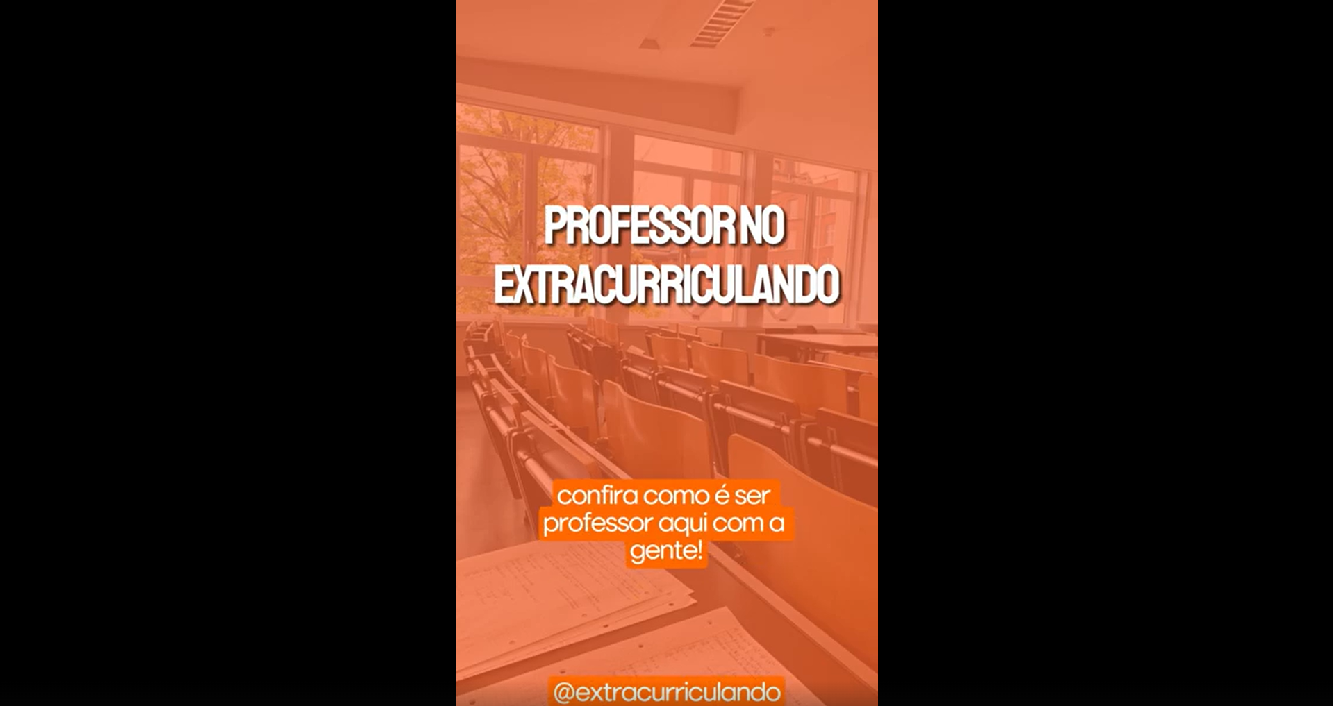 Professor no Extracurriculando