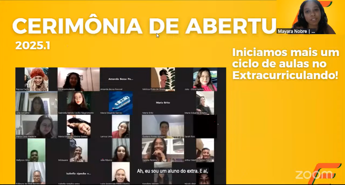Cerimônia de Abertura dos Cursos Ao Vivo 2025.1